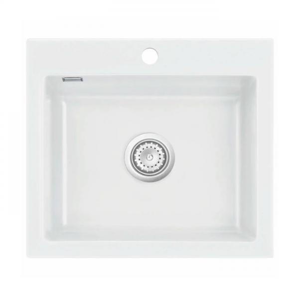 Lavabo Mera 57 porcelænskøkkenvask - Krom afløb Lavabo Mera 57 porcelænskøkkenvask - Krom afløb
