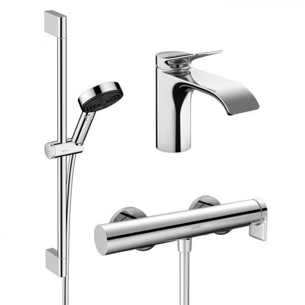 hansgrohe Vivenis komplet pakke til badeværelse - Krom