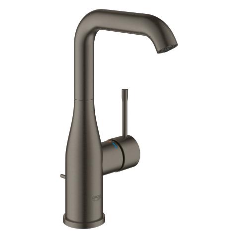 Grohe Essence New L håndvaskarmatur m/bundventil og svingtud - Børstet hard graphite Grohe Essence New L håndvaskarmatur m/bundventil og svingtud - Børstet hard graphite