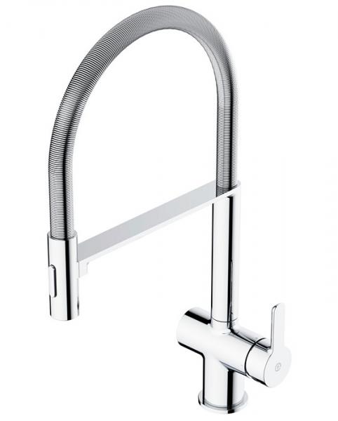 Gustavsberg Estetic Semi-prof køkkenarmatur m/udtræk og koldstart - Krom