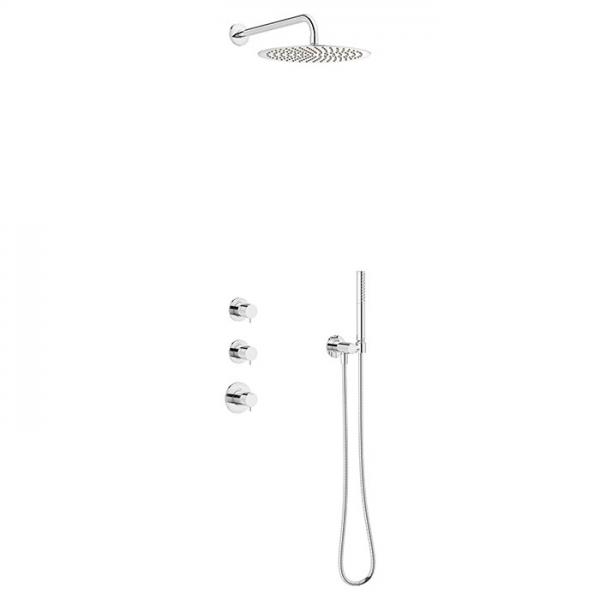 Damixa Iris XS 1 300 brusesæt til indbygning - Krom