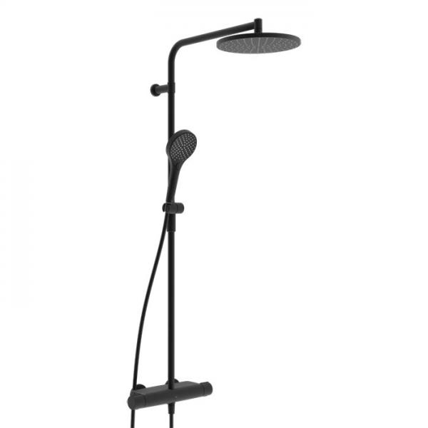 Oras Optima Style Rain 250 komplet brusesystem - Mat sort