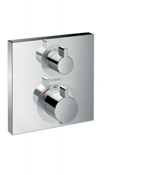 Hansgrohe Ecostat Square indbygningsarmatur - 2 udtag - Krom Hansgrohe Ecostat Square indbygningsarmatur - 2 udtag - Krom