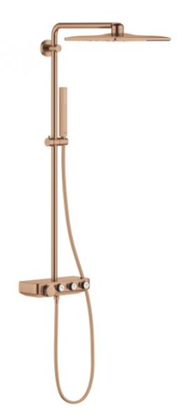 Grohe Euphoria SmartControl 310 Cube Duo Brusesystem - Børstet warm sunset