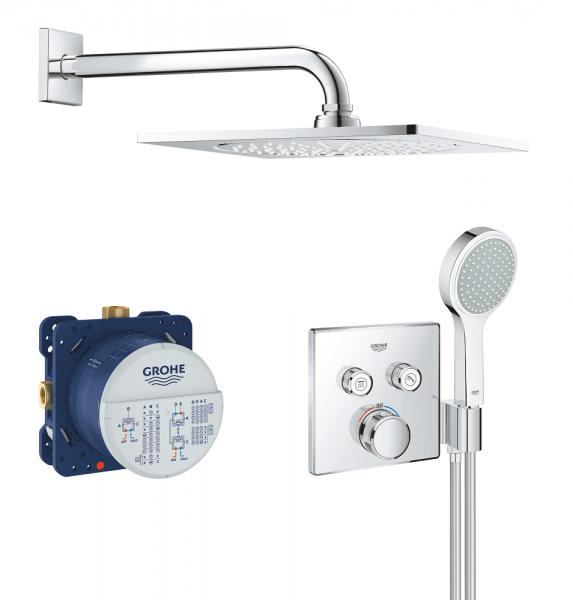 Grohe SmartControl F-Series komplet brusesystem til indbygning m/integreret bruseholder Grohe SmartControl F-Series komplet brusesystem til indbygning m/integreret bruseholder