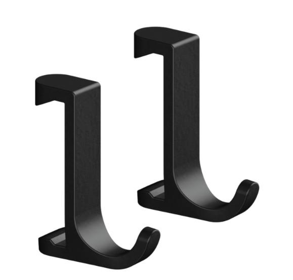 Hansgrohe WallStoris smal krog - 2 stk - Mat sort Hansgrohe WallStoris smal krog - 2 stk - Mat sort