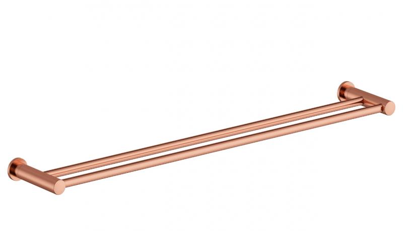 Damixa Silhouet dobbelt håndklædestang - 800 mm - Børstet kobber Damixa Silhouet dobbelt håndklædestang - 800 mm - Børstet kobber