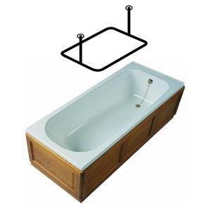 Van Der P 360gr Forhængstang Kvadrat 100x100cm m/2 loftstøtter - Rustfrit stål Van Der P 360gr Forhængstang Kvadrat 100x100cm m/2 loftstøtter - Rustfrit stål