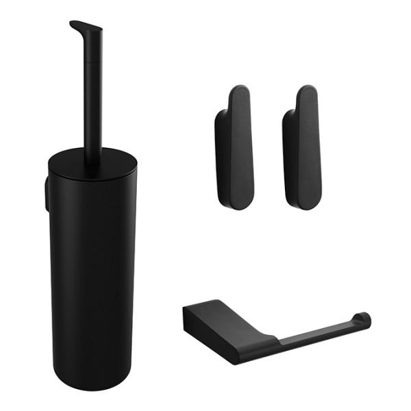 Pressalit Style komplet pakke til badeværelset - Mat sort Pressalit Style komplet pakke til badeværelset - Mat sort