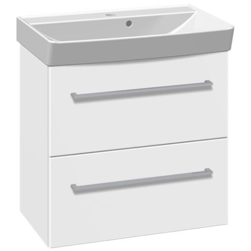 Dansani Mido møbelsæt 60 m/2 skuffer og Capella vask - Hvid mat Dansani Mido møbelsæt 60 m/2 skuffer og Capella vask - Hvid mat