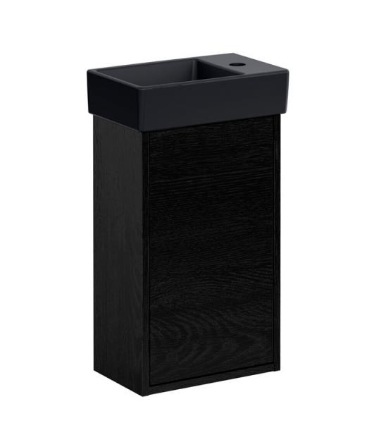 Gustavsberg Artic Small 33 møbelsæt - vask til venstre - Sort ask/sort Gustavsberg Artic Small 33 møbelsæt - vask til venstre - Sort ask/sort
