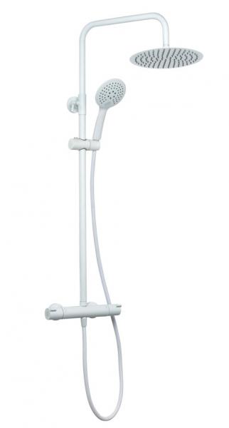 Nortiq Lux komplet brusesystem Ø25 - Mat hvid Nortiq Lux komplet brusesystem Ø25 - Mat hvid