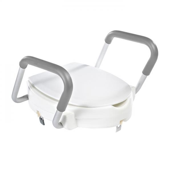 Ridder Assistent toiletforhøjer m/armlæn - Hvid