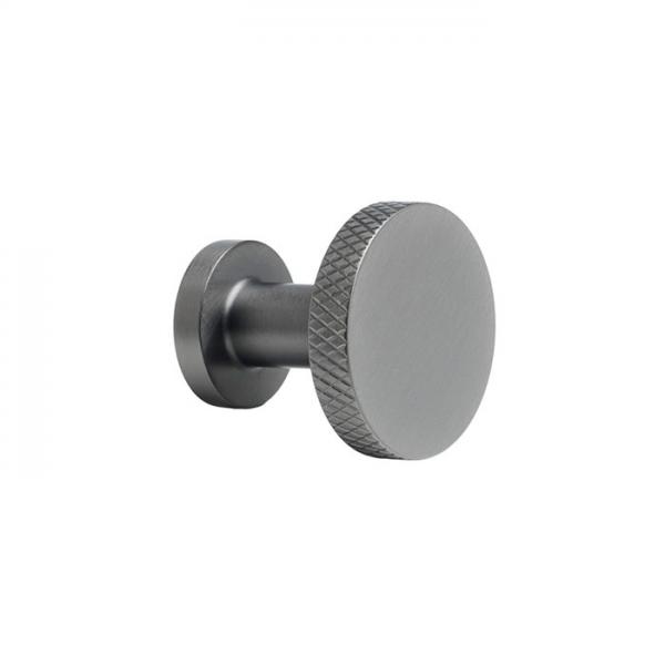 Cassøe Crystal Cut knopgreb eller krog - Børstet gunmetal