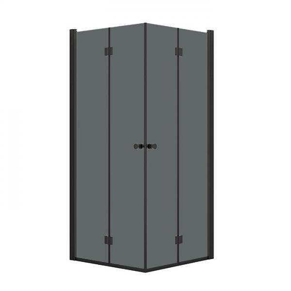 Dansani Match B+B bruseniche - 80x80 cm - Tonet glas/mat sort Dansani Match B+B bruseniche - 80x80 cm - Tonet glas/mat sort