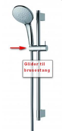 Børma IDEALRAIN PRO glider til brusestang - Krom Børma IDEALRAIN PRO glider til brusestang - Krom