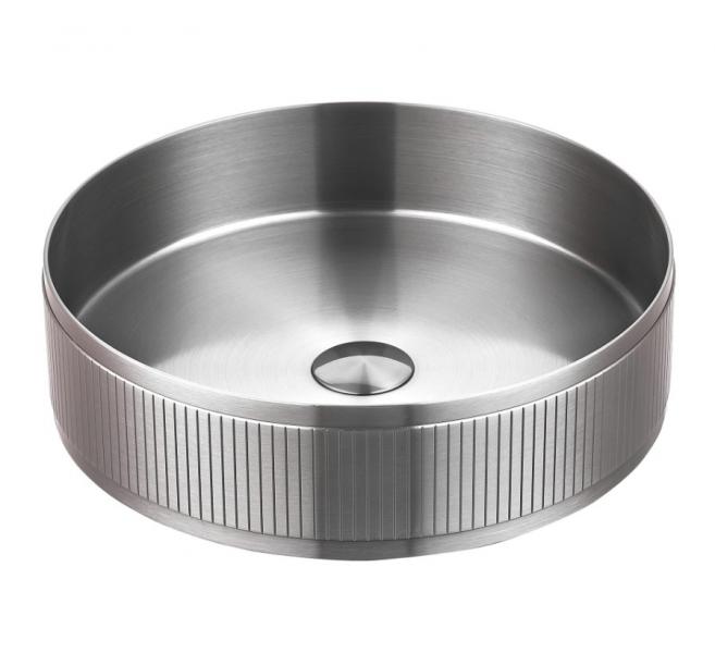 Cassøe Decora 40 bowlevask - Børstet stål