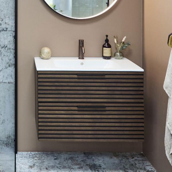 Cassøe Crown Stripe 80 møbelsæt m/skuffer - Brun ask Cassøe Crown Stripe 80 møbelsæt m/skuffer - Brun ask