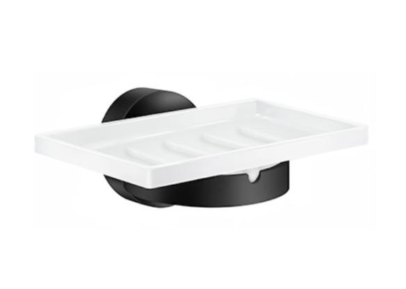 Smedbo Home sæbeskål til væg - Mat sort/porcelæn Smedbo Home sæbeskål til væg - Mat sort/porcelæn