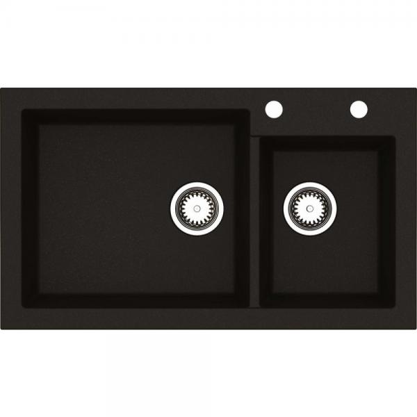 Lavabo Amsterdam 25 kompositkøkkenvask - Antracit/krom Lavabo Amsterdam 25 kompositkøkkenvask - Antracit/krom