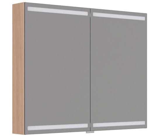 Dansani Level spejlskab 100 m/LED og lysstyring - Lys eg