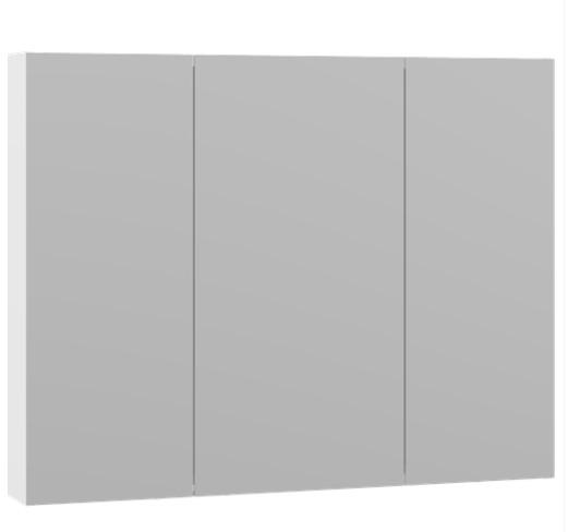 Dansani Style spejlskab 100 m/lysstyring og 3 låger - Hvid mat lak Dansani Style spejlskab 100 m/lysstyring og 3 låger - Hvid mat lak