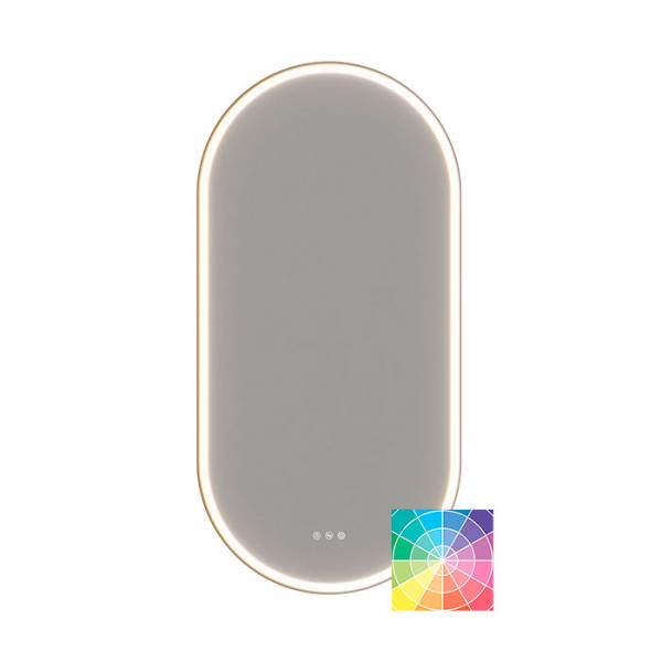 Dansani Hoop spejl m/lys og lysstyring 109,3x54,3 - Valgfri rammefarve Dansani Hoop spejl m/lys og lysstyring 109,3x54,3 - Valgfri rammefarve