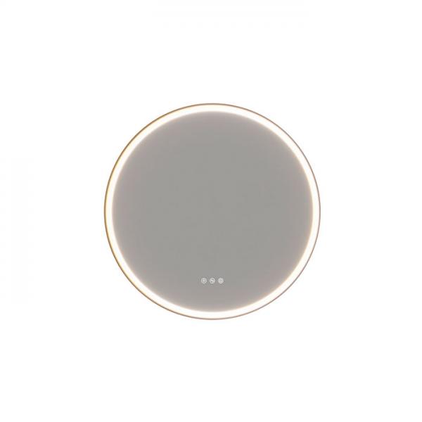 Dansani Hoop spejl m/lys og lysstyring 65 - Sort ramme Dansani Hoop spejl m/lys og lysstyring 65 - Sort ramme