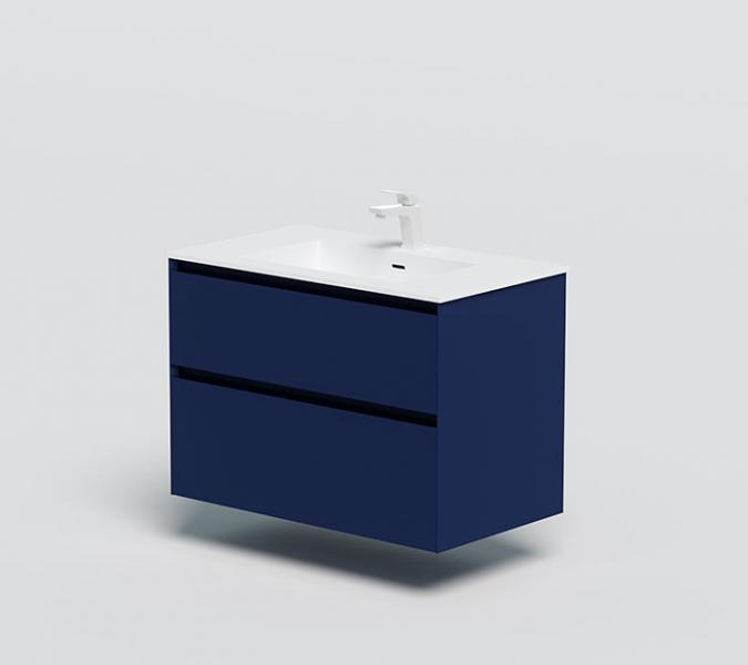 Strømberg Lux 80 vaskeskab m/2 skuffer - Dyb blå Strømberg Lux 80 vaskeskab m/2 skuffer - Dyb blå