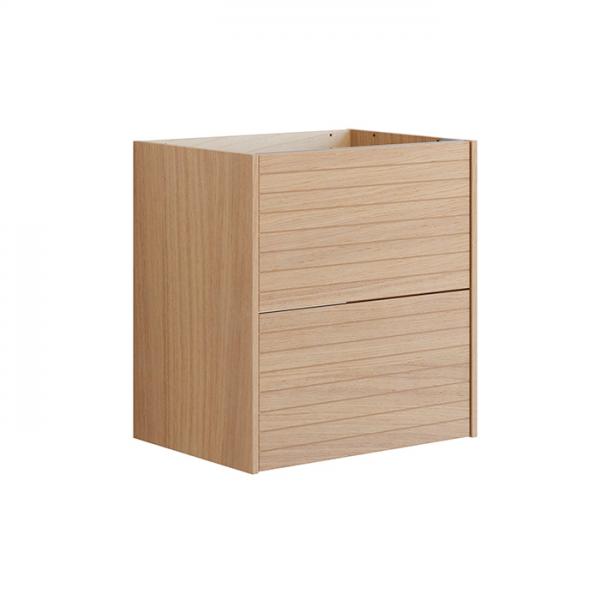 Dansani Luna Classic 60 vaskeskab m/skuffer og lameller - Lys eg Dansani Luna Classic 60 vaskeskab m/skuffer og lameller - Lys eg