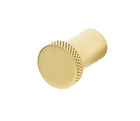 Cassøe håndklædekrog m/crystal cut - Børstet messing