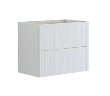 Dansani Luna vaskeskab 60x64 m/skuffer - Hvid mat/riflet Dansani Luna vaskeskab 60x64 m/skuffer - Hvid mat/riflet