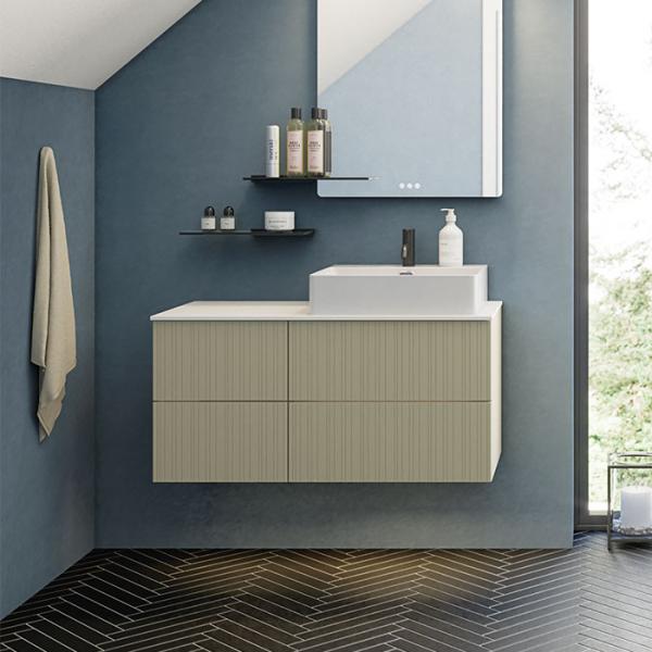Dansani Luna Urban 100 møbelsæt m/Cube vask og riflet front - Valgfri farve Dansani Luna Urban 100 møbelsæt m/Cube vask og riflet front - Valgfri farve