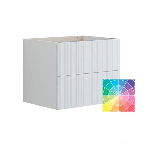 Dansani Luna Urban 80 vaskeskab m/skuffer og riflet front - Vaglfri farve Dansani Luna Urban 80 vaskeskab m/skuffer og riflet front - Vaglfri farve