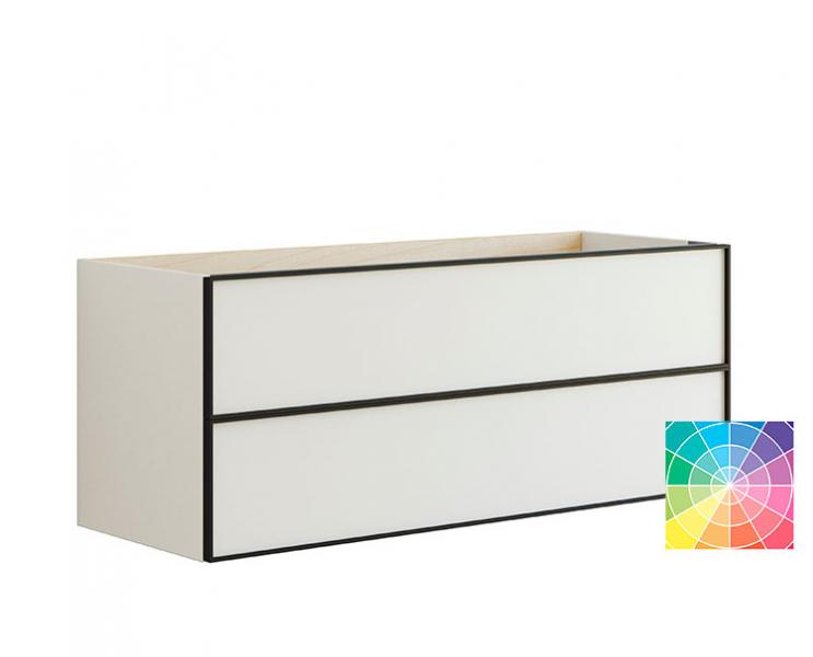 Dansani Luna vaskeskab 120x48 til dobbeltvask - Valgfri farve/sort ramme Dansani Luna vaskeskab 120x48 til dobbeltvask - Valgfri farve/sort ramme