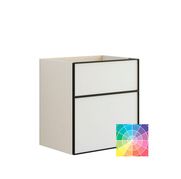 Dansani Luna vaskeskab 60x64 m/skuffer - Valgfri farve/sort ramme Dansani Luna vaskeskab 60x64 m/skuffer - Valgfri farve/sort ramme