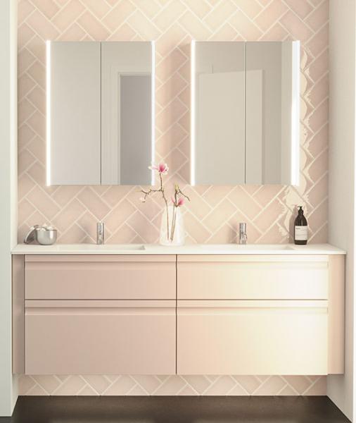 Dansani Luna Urban 160 møbelsæt m/Minore dobbeltvask og 4 skuffer - Valgfri farve Dansani Luna Urban 160 møbelsæt m/Minore dobbeltvask og 4 skuffer - Valgfri farve