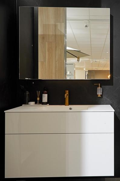 Dansani Luna Urban 100 møbelsæt m/Minore vask og skuffer - Høj - Hvid mat Dansani Luna Urban 100 møbelsæt m/Minore vask og skuffer - Høj - Hvid mat