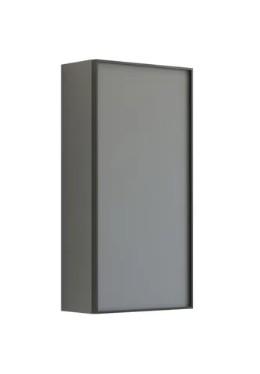 Dansani Luna Urban overskab - Venstrehængslet - Grå mat/Sort ramme