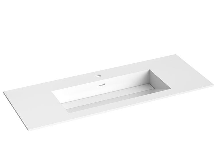 Strømberg Corian 120 møbelvask - 1 hanehul - Mat hvid Strømberg Corian 120 møbelvask - 1 hanehul - Mat hvid