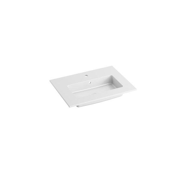 Strømberg Reno 61 møbelvask i Solid Surface - Mat hvid - 1 hanehul Strømberg Reno 61 møbelvask i Solid Surface - Mat hvid - 1 hanehul