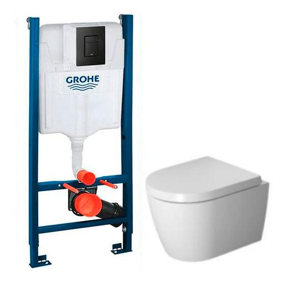 Duravit Me by Starck Compact toiletpakke inkl. sæde m/softclose, Wondergliss, cisterne og sort betjening Duravit Me by Starck Compact toiletpakke inkl. sæde m/softclose, Wondergliss, cisterne og sort betjening