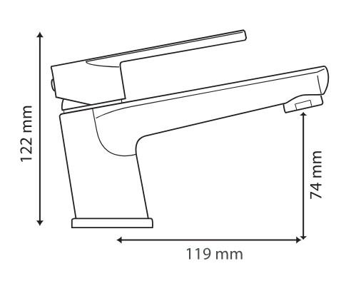 Hafa Mix Lean håndvaskbatteri - Krom Hafa Mix Lean håndvaskbatteri - Krom