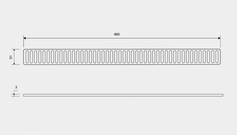 Unidrain Column rist - 700mm Unidrain Column rist - 700mm