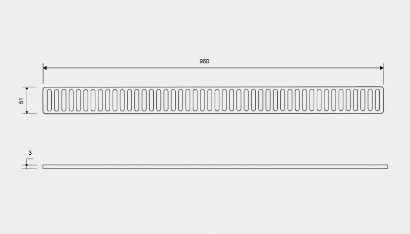 Unidrain Column rist - 1000mm Unidrain Column rist - 1000mm