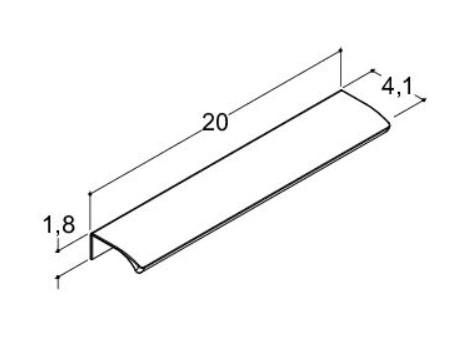 Dansani Ruler møbelgreb - 20 cm - Børstet sort Dansani Ruler møbelgreb - 20 cm - Børstet sort