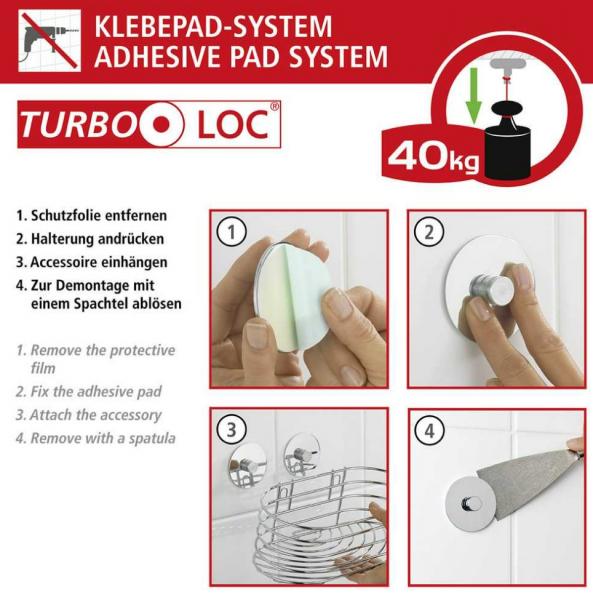 Wenko Orea sæbedispenser til væg - Mat sort - Skruefri Wenko Orea sæbedispenser til væg - Mat sort - Skruefri