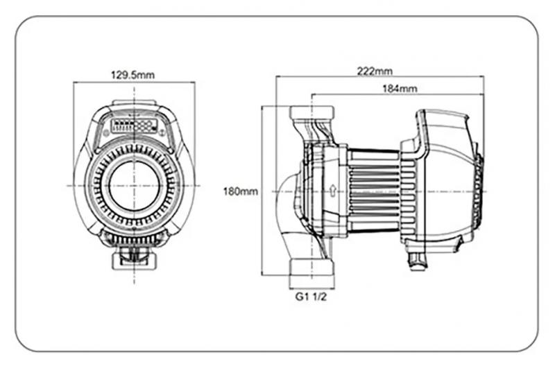 Langå cirkulationspumpe 25-80-180