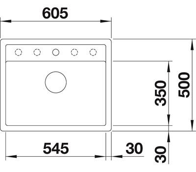 Blanco Dalago 6-F MX køkkenvask - Sort Blanco Dalago 6-F MX køkkenvask - Sort