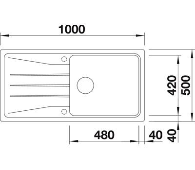 Blanco Sona XL6S køkkenvask - Sort Blanco Sona XL6S køkkenvask - Sort